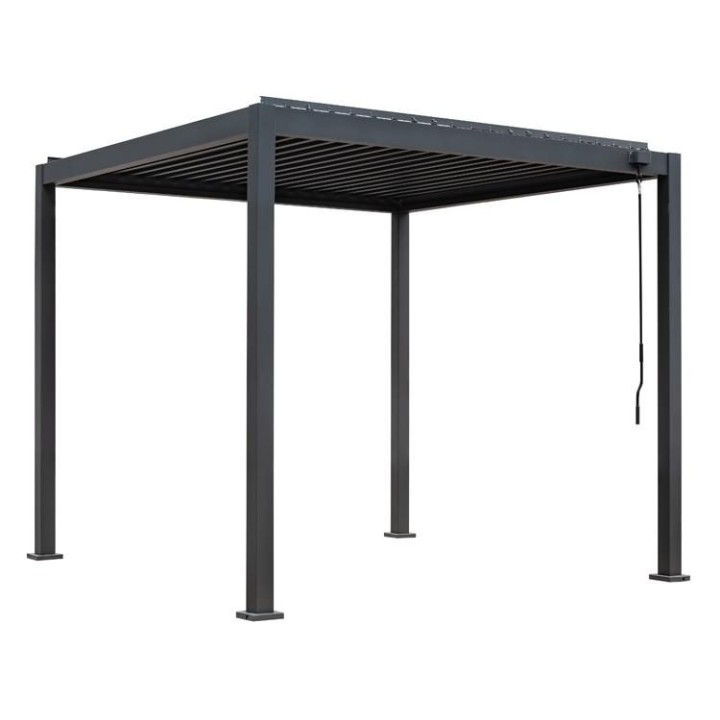 Pergola EAGO AWT P2-3A basic antracitová 3x3m s Handkurbel