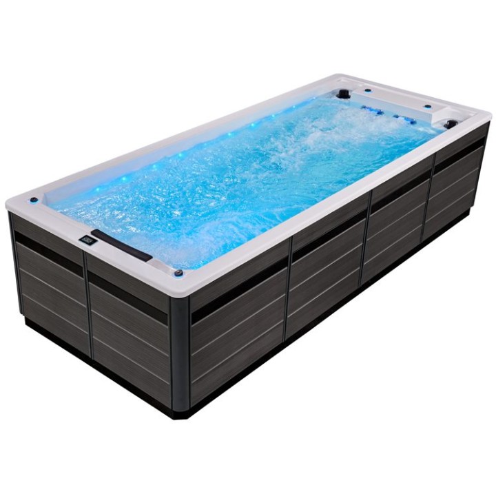 Swim SPA EAGO AWT Innovation 550 s tepelným čerpadlem bílý 550×230 šedý