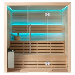 Finská sauna EAGO AWT E1614A hemlock 200×160 9 kW TheWall