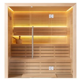 Finská sauna EAGO AWT E1614C hemlock 160×150 bez kamen