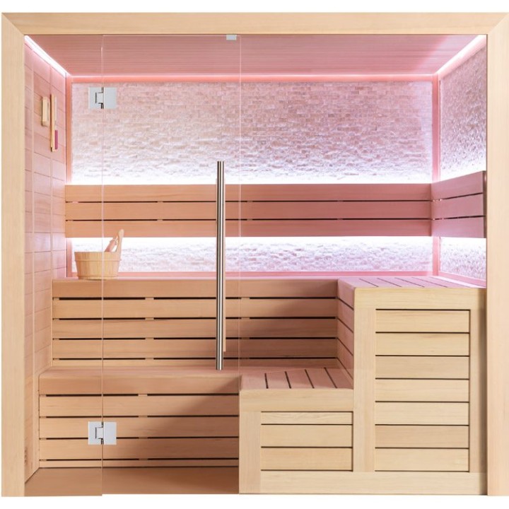 Finská sauna EAGO AWT E1603C hemlock 180×180 bez kamen