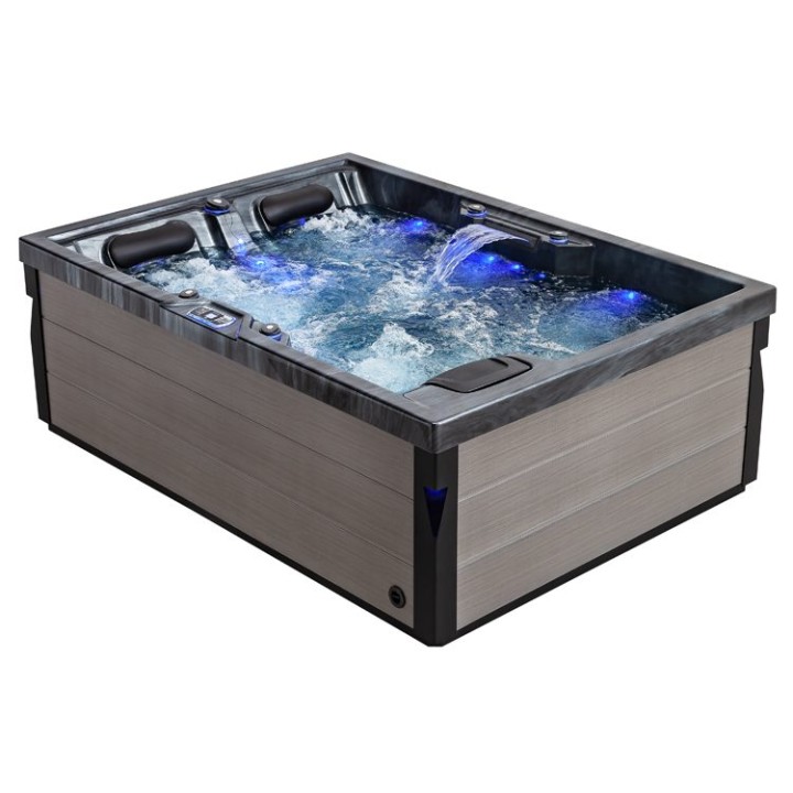 Venkovní vířivka EAGO AWT IN-405 eco CloudyBlack 220×160 šedá