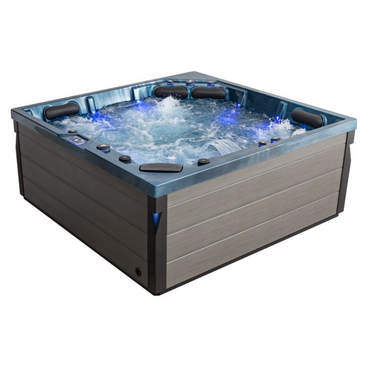 Venkovní vířivka EAGO AWT IN-404 premium OceanWave 225×225 šedá