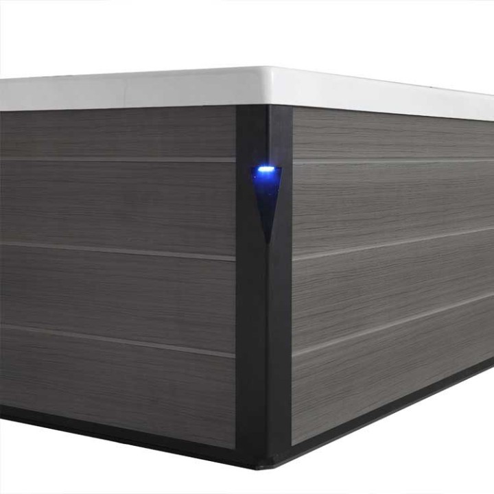 Venkovní vířivka EAGO AWT IN-404 premium OceanWave 225×225 šedá