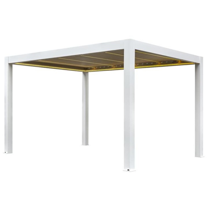 Pergola EAGO AWT P8-3B extreme bílá 3×4 m elektrická