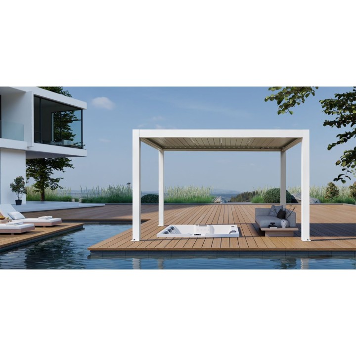 Pergola EAGO AWT P8-3B extreme bílá 3×4 m elektrická
