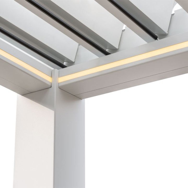 Pergola EAGO AWT P8-3B extreme bílá 3×4 m elektrická