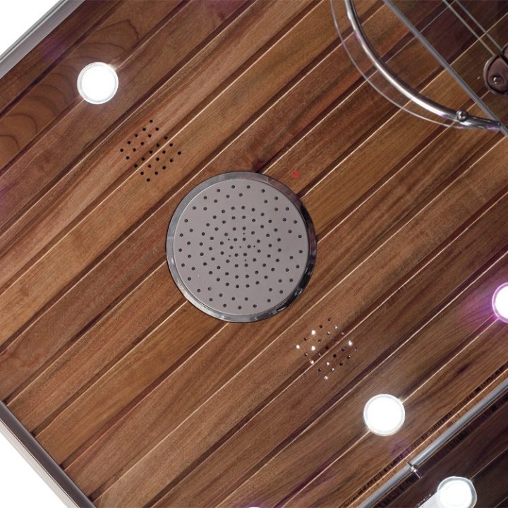 Parní sprchový box EAGO AWT DZ959F8 černý 120×90 levé provedení