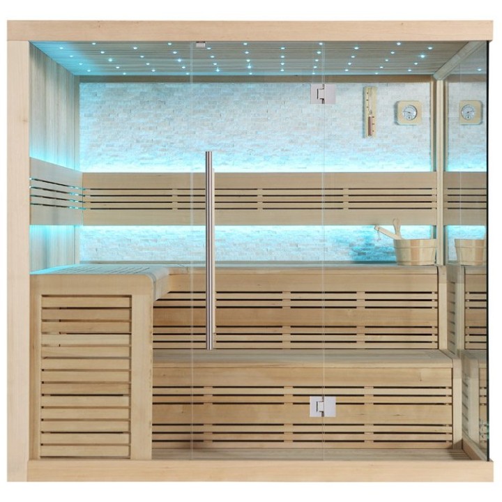 Finská sauna EAGO AWT E1105A hemlock 220×200 bez kamen