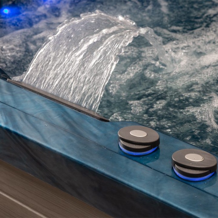 Venkovní vířivka EAGO AWT IN-403 eco OceanWave 200×200 šedá