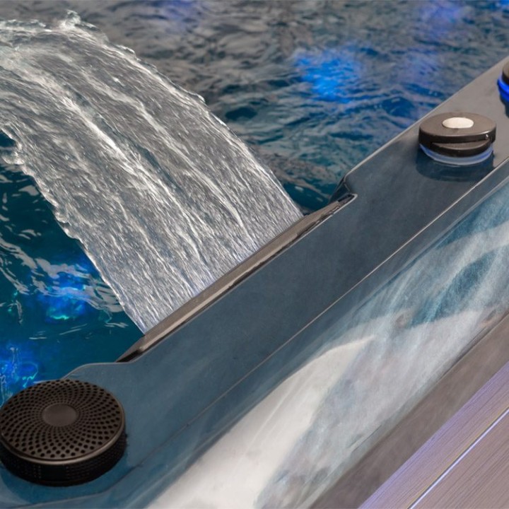 Venkovní vířivka EAGO AWT IN-703 premium OceanWave 225×225 šedá