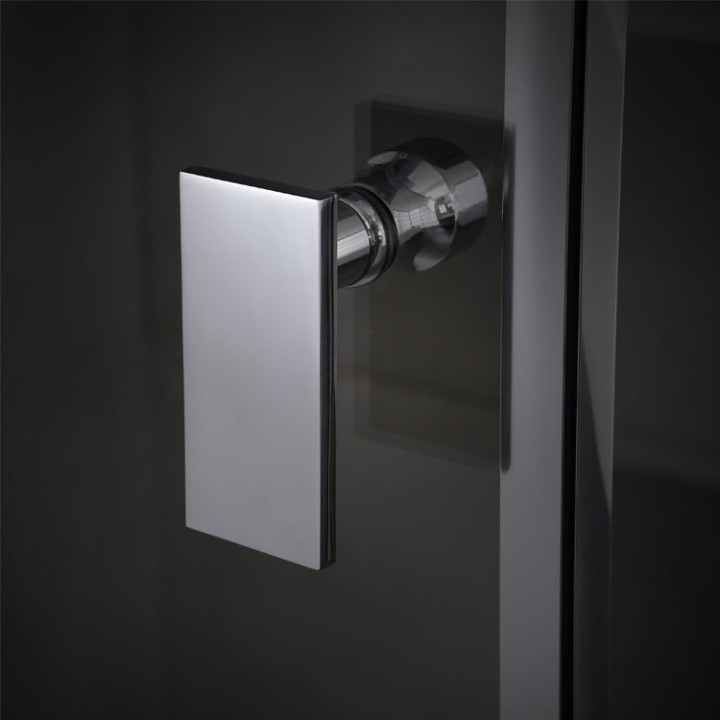 Parní sprchový box EAGO AWT LD107F15 černý 120×90 pravé provedení