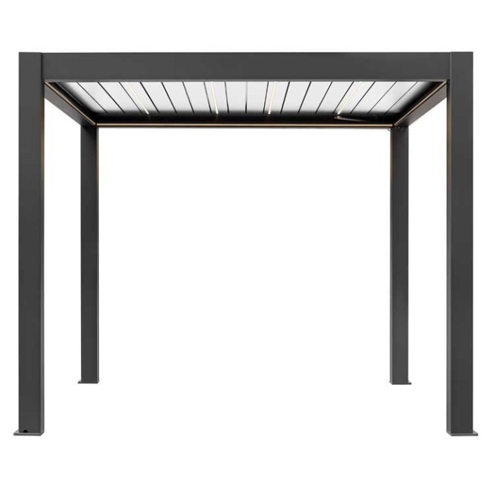 Pergola EAGO AWT P8-3A extreme černobílá 3×3 m elektrická