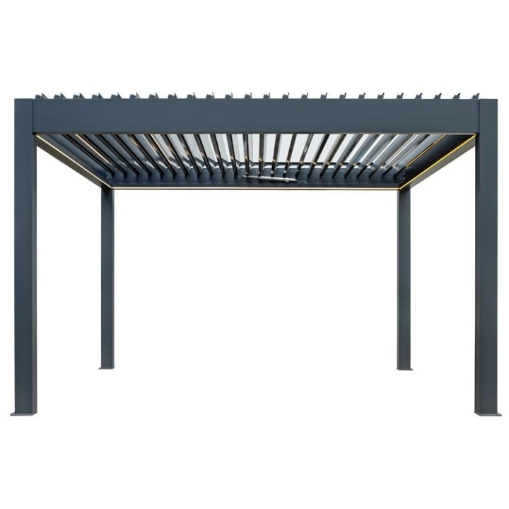 Pergola EAGO AWT P8-4A extreme antracit 4×4 m elektrická