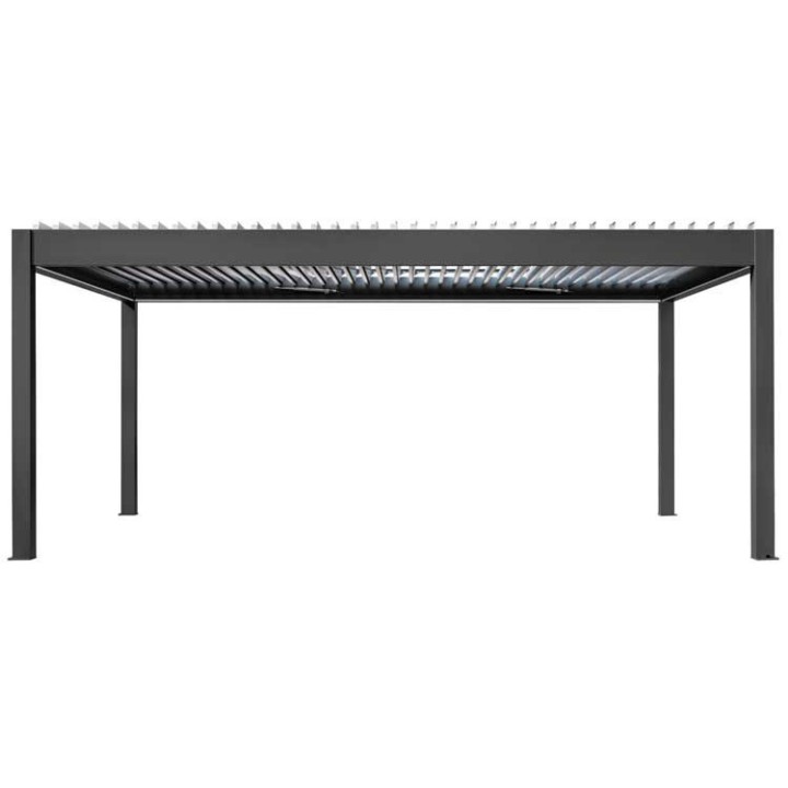 Pergola EAGO AWT P8-4B extreme černobílá 4×6 m elektrická