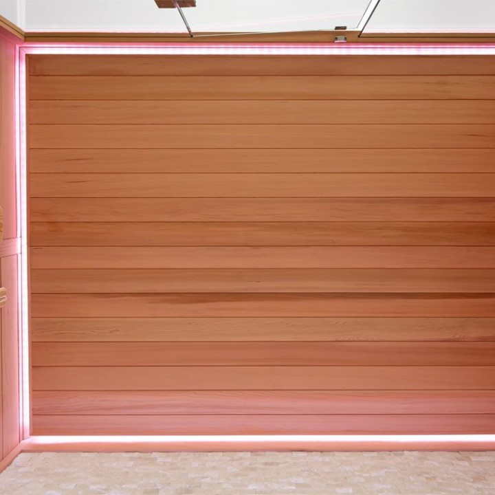 Finská sauna EAGO AWT B1604A červený cedr 200×160 9 kW TheWall Bi-O