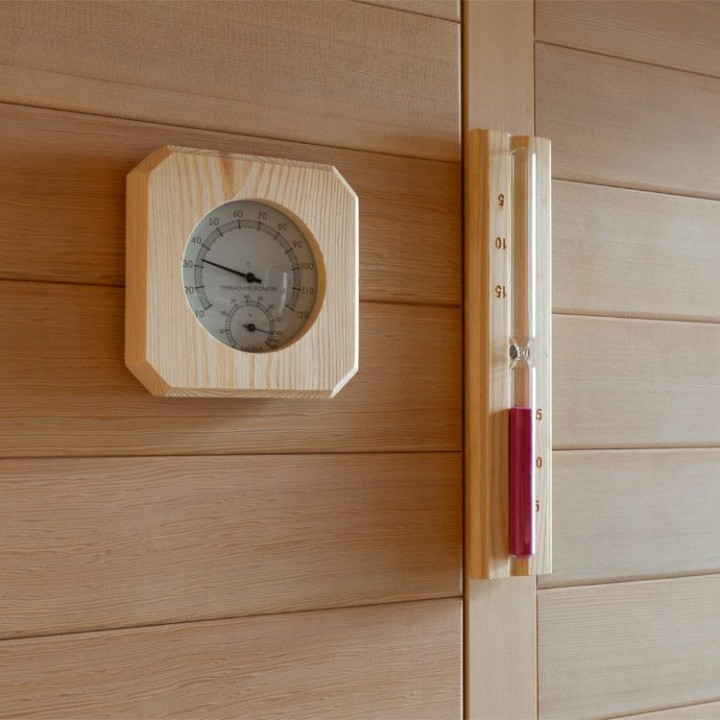 Finská sauna EAGO AWT B1622C hemlock 180×160 9 kW TheWall Bi-O