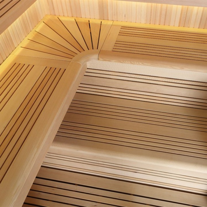 Finská sauna EAGO AWT E1115B hemlock 200×200 bez kamen