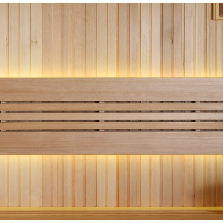Finská sauna EAGO AWT E1115B hemlock 200×200 bez kamen