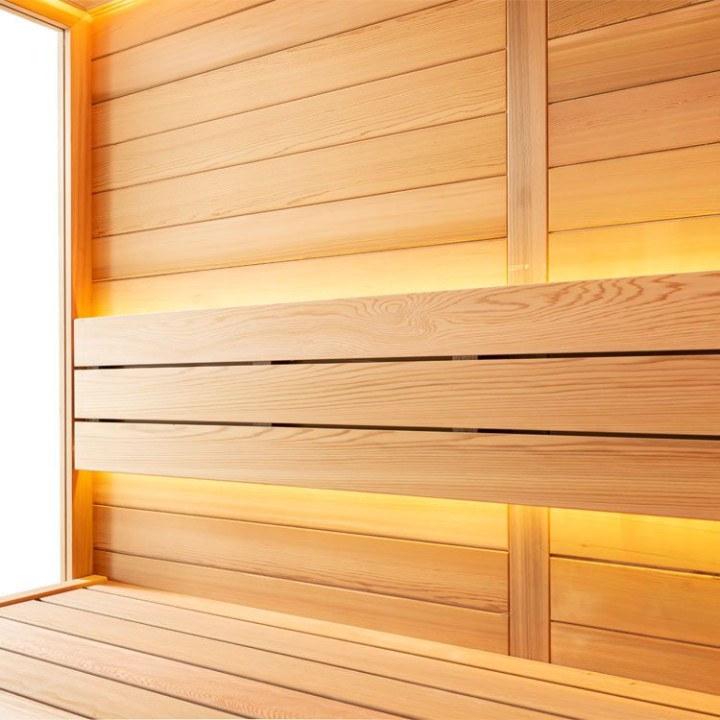 Finská sauna EAGO AWT E1602B červený cedr 200×170 bez kamen