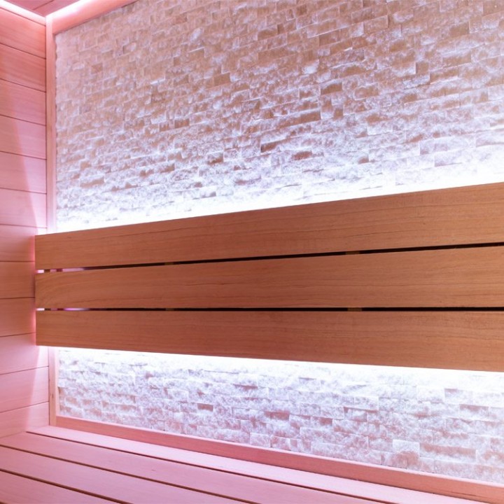 Finská sauna EAGO AWT E1604A hemlock 200×160 9 kW Cilindro