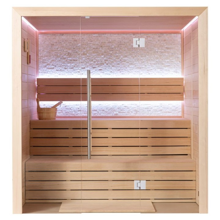 Finská sauna EAGO AWT E1604A hemlock 200×160 bez kamen