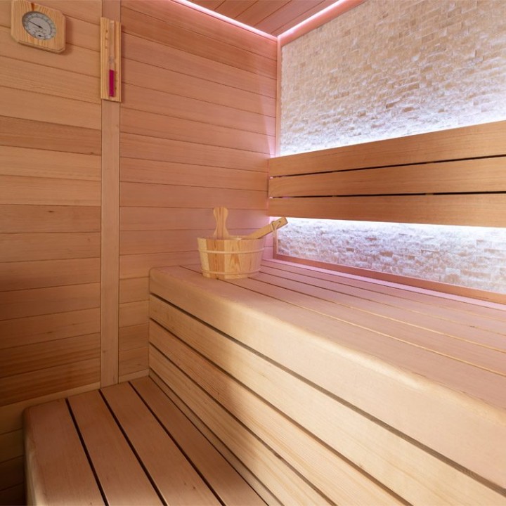Finská sauna EAGO AWT E1604A hemlock 200×160 bez kamen