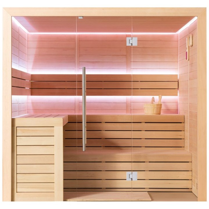 Finská sauna EAGO AWT E1612B hemlock 200×170 bez kamen