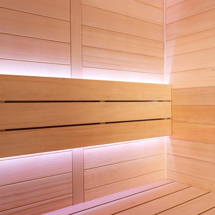 Finská sauna EAGO AWT E1614A hemlock 200×160 bez kamen