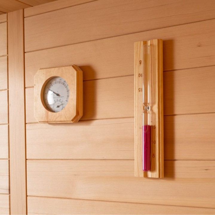 Finská sauna EAGO AWT E1623A hemlock 220×200 9 kW Virta