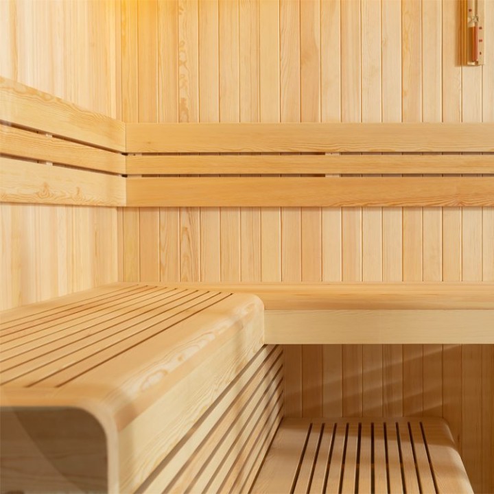 Finská sauna EAGO AWT E1806A borovice 220×220 bez kamen