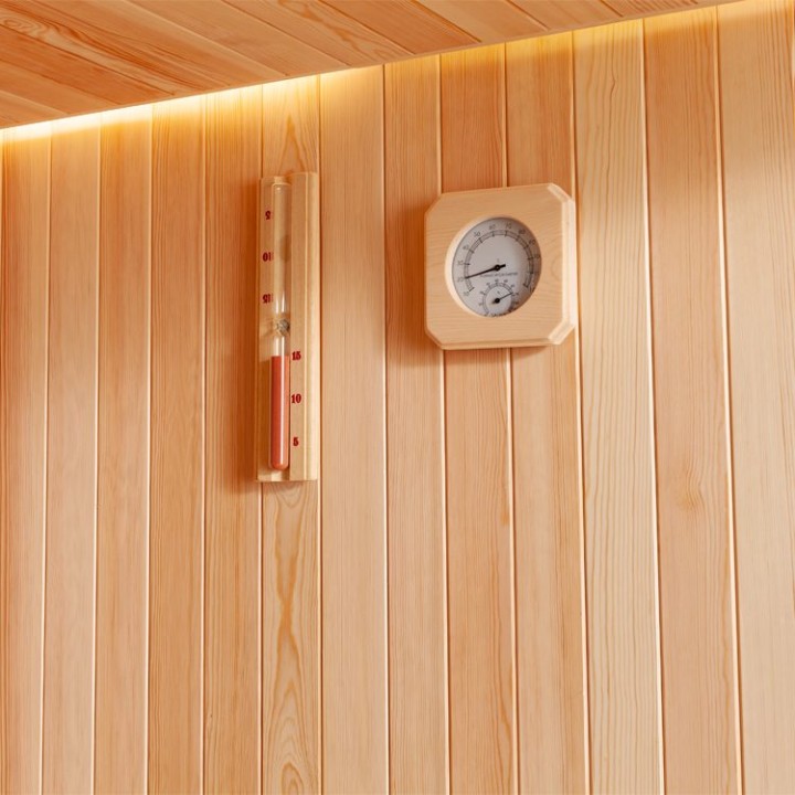 Finská sauna EAGO AWT E1806XL borovice 240×240 bez kamen