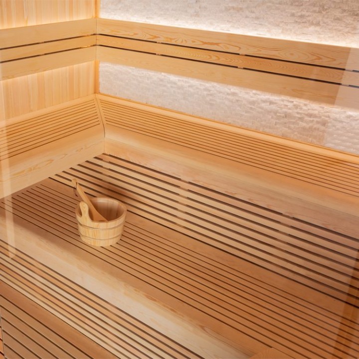 Finská sauna EAGO AWT E1812A borovice 220×200 bez kamen