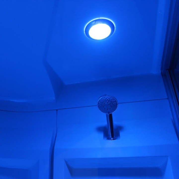 Parní sauna EAGO AWT S200A alu 161×131 levé provedení