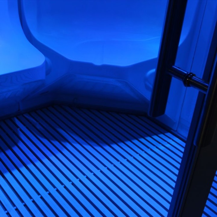 Parní sauna EAGO AWT S200D alu 114×131 levé provedení