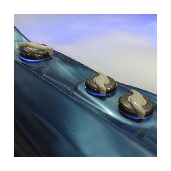 Venkovní vířivá vana EO-SPA IN-590 Premium Extreme OceanWave / hnědá 250x228x98cm