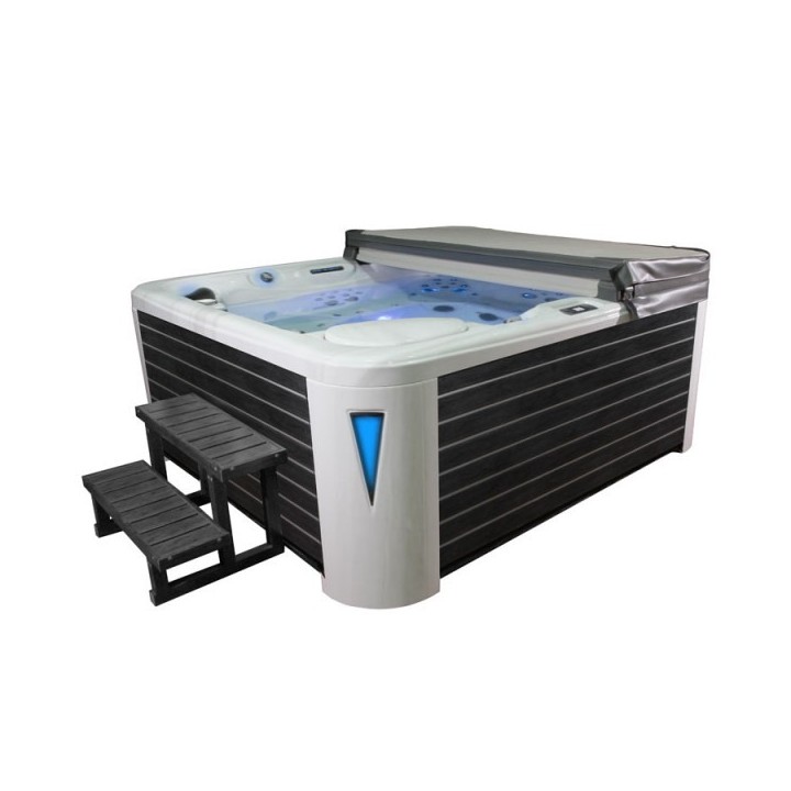 Venkovní vířivá vana EO-SPA IN-590 Premium Extreme SilverMarble / šedá 250x228x98cm