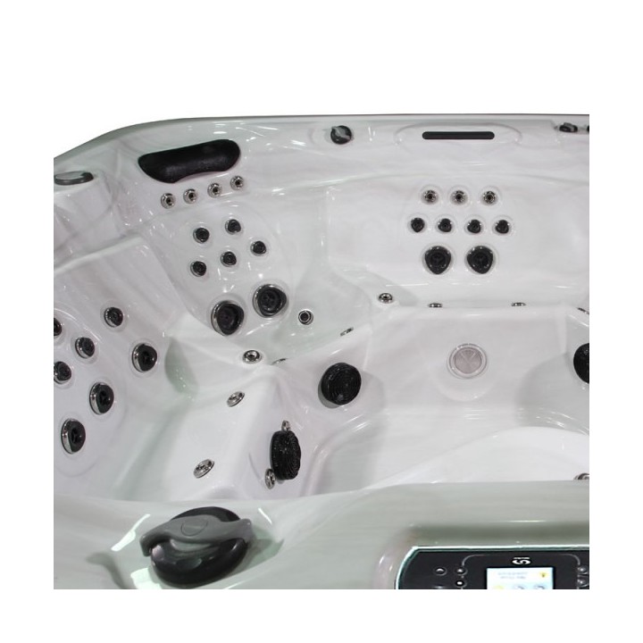 Venkovní vířivá vana EO-SPA IN-590 Premium Extreme SilverMarble / šedá 250x228x98cm