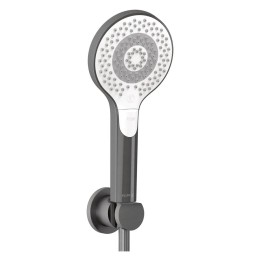 Kludi Dive - Set sprchové hlavice, držáku a hadice, 3 proudy, broušený Gunmetal 69950N2-00