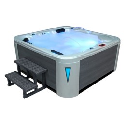 Venkovní vířivá vana EO-SPA OceanWave / hnědá Premium IN-594 215x215x95cm