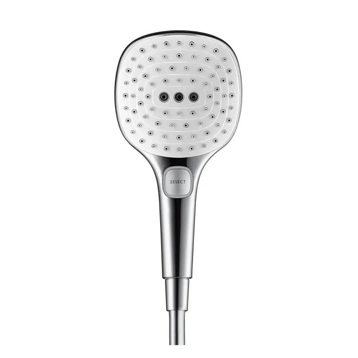 Hansgrohe Raindance Select E - Sprchová hlavice 120, 3 proudy, bílá/chrom 26520400