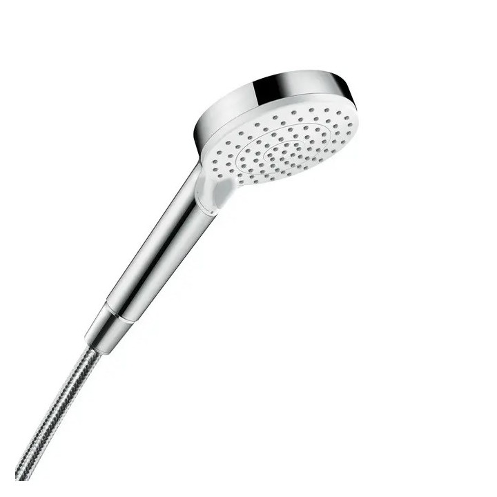 Hansgrohe Crometta - Sprchová hlavice Vario 100, 2 proudy, EcoSmart 9 l/min, bílá/chrom 26332400