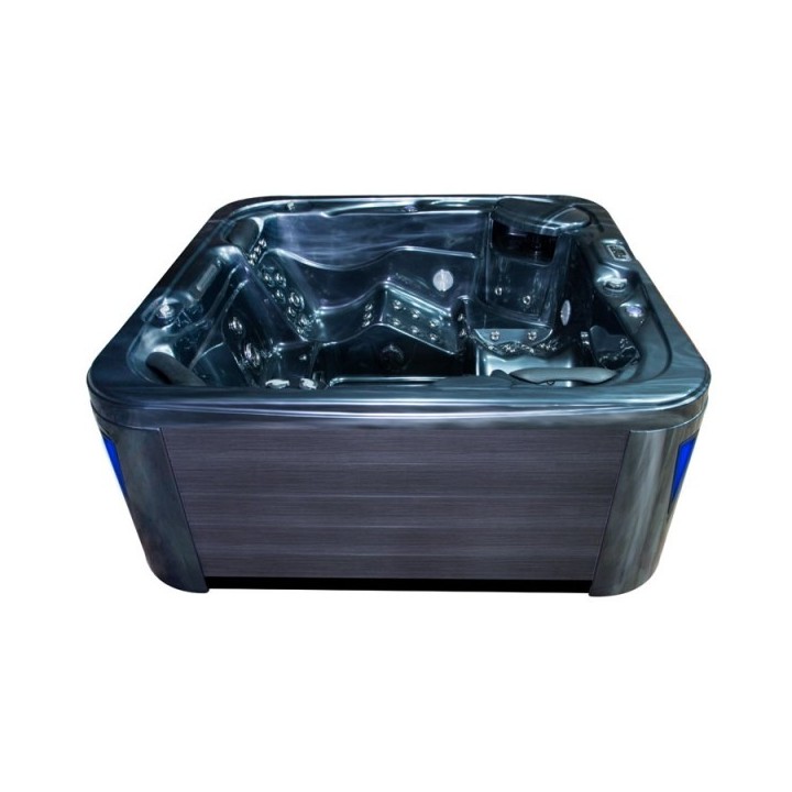 Venkovní vířivá vana EO-SPA OysterOpal / šedá Premium IN-594 215x215x95cm