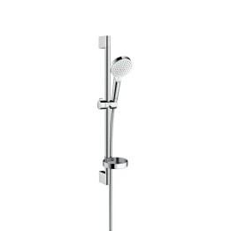 Hansgrohe Crometta - Set sprchové hlavice, 2 proudy, mýdlenky, tyče a hadice, bílá/chrom 26553400