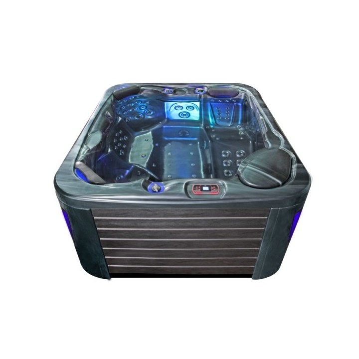 Venkovní vířivá vana EO-SPA OceanWave / hnědá Premium IN-591 220x186x93cm