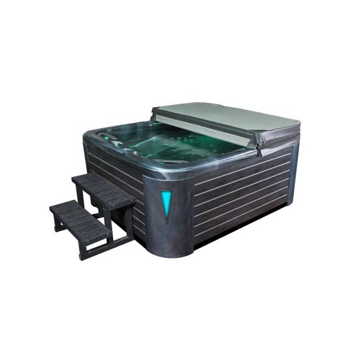 Venkovní vířivá vana EO-SPA OceanWave / hnědá Premium IN-591 220x186x93cm