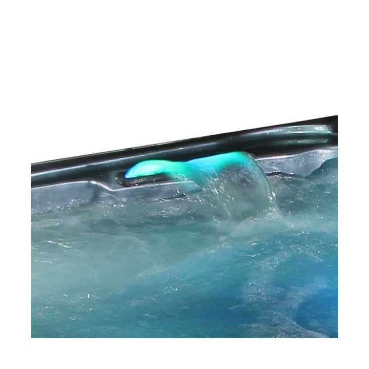 Venkovní vířivá vana EO-SPA OceanWave / hnědá Premium IN-591 220x186x93cm