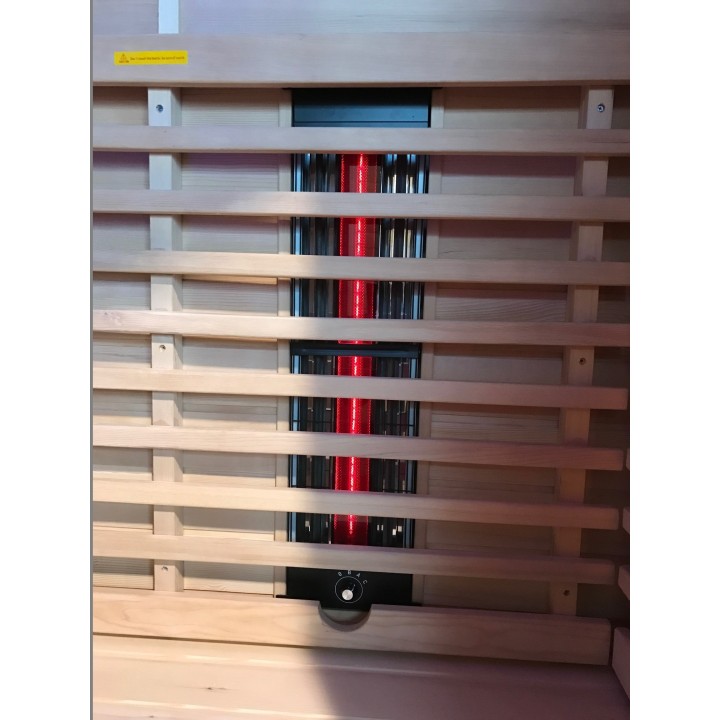 Infračervená sauna ELITE THREE / kanadská borovice 130x100x200cm pro 2 osoby