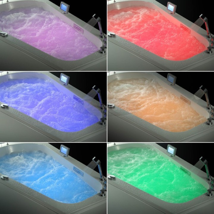 Hydromasážní vana Mocoori Violet Turbo levá verze 150x150x75,5cm